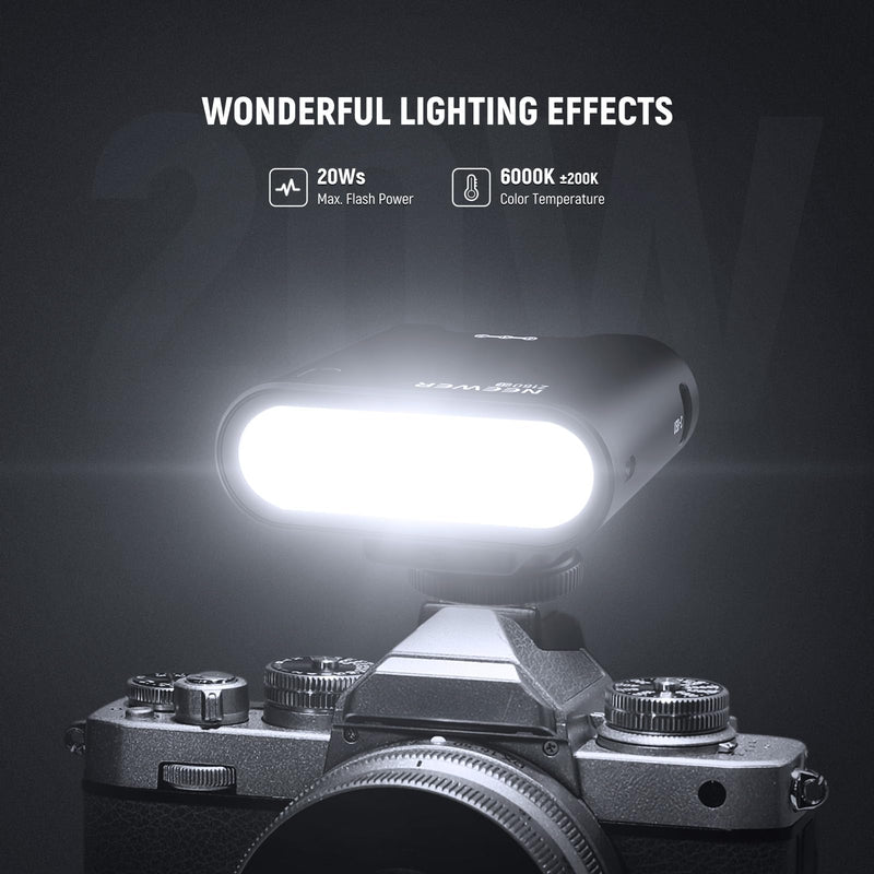 [AUSTRALIA] - NEEWER Z160 SE Camera Flash, 20Ws GN15 6000±200K Speedlight, Manual 1/1-1/128 Power & S1/S2 Mode 3.7V/1200mAh Battery 650 Full Power Studio Light, Compatible with Canon Nikon Sony Fuji Olympus Cameras 