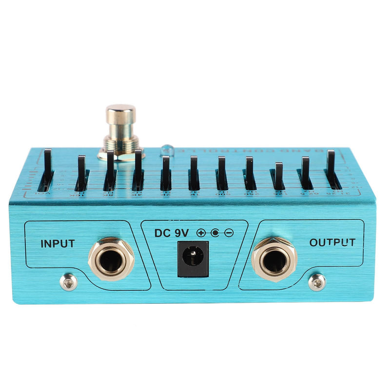[AUSTRALIA] - EQ Pedal 10 Band Equalizer Independent Output Volume Adjustment Preamplifier for Music Lovers 