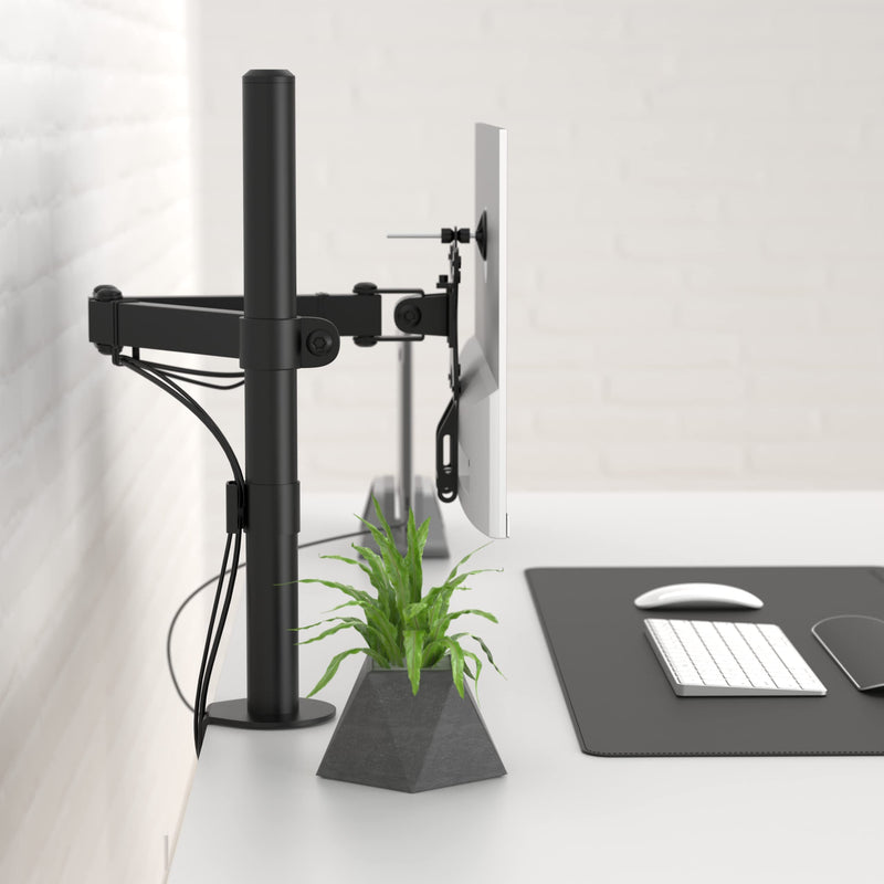 HumanCentric VESA Mount Adapter for HP Monitors 22er, 22es, 22f, 23er, 23es, 23f, 24ea, 24ec, 24er, 24es, 24f, 24fw, 25er, 25es, 25f, 27er, 27ea, 27es, 27f, 27fw, 27ec VESA Adapter Bracket (Black) One Pack