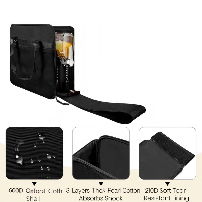 [AUSTRALIA] - Heavy Duty Carry Case for Ninja Slushie Machine FS300/FS301, Front-Load Design, Portable Frozen Drink Maker Travel Bag for Parties & Outdoors - Padded Protection with Easy Side Access 