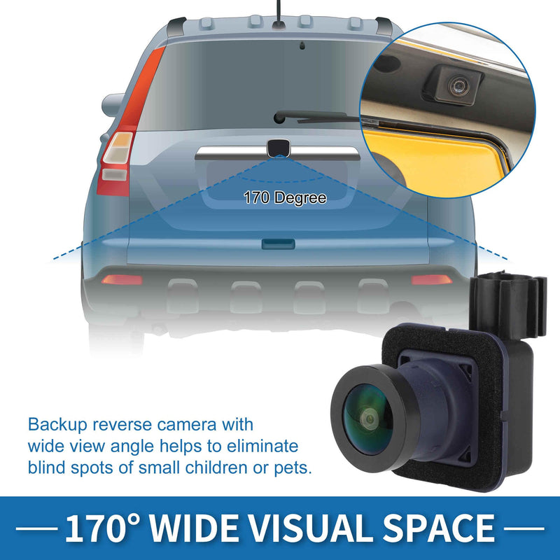 Rear View Camera for Chrysler Pacifica 3.6L 2017-2026 for Chrysler Voyager 3.6L 2020-2022 2024 2026 Park Assist Backup Reverse Camera Replace No.68227397AH/68227397AE/68227397AG
