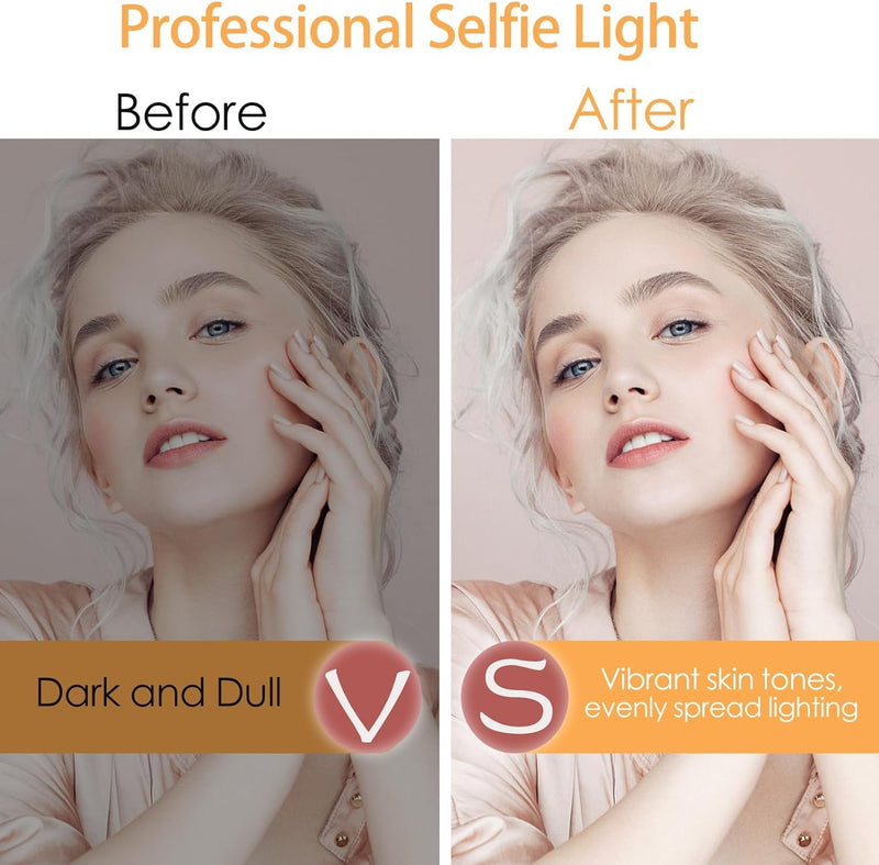 [AUSTRALIA] - Selfie Light for iPhone 15 Case with LED Built-in Light-Up Rechargeable for TIK Tok/Stream/Makeup/Live/Video- Selfie (2 Models, 3 Level Brightness) (Clear, for iPhone 15) Clear 