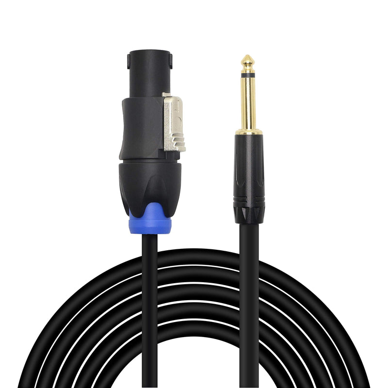 [AUSTRALIA] - XMSJSIY Speakon to 1/4" Mono Speaker Cable, 6.35mm TS Plug to Speakon Male Speaker Wire 14 Gauge Audio Amplifier Connection Cord for DJ/PA Speaker Cord with Twist Lock -2M (Speakon Male to TS) 