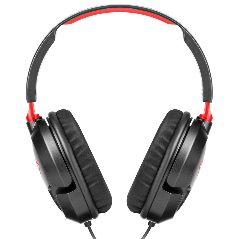 [AUSTRALIA] - Turtle Beach Recon 50 Wired Gaming Headset - PC, Mac, PS4, PS5, Xbox Series X|S & Xbox One, & Mobile/Tablet with 3.5mm Removable Mic, 40mm Speakers, & In-line Controls – Black Black / Red 