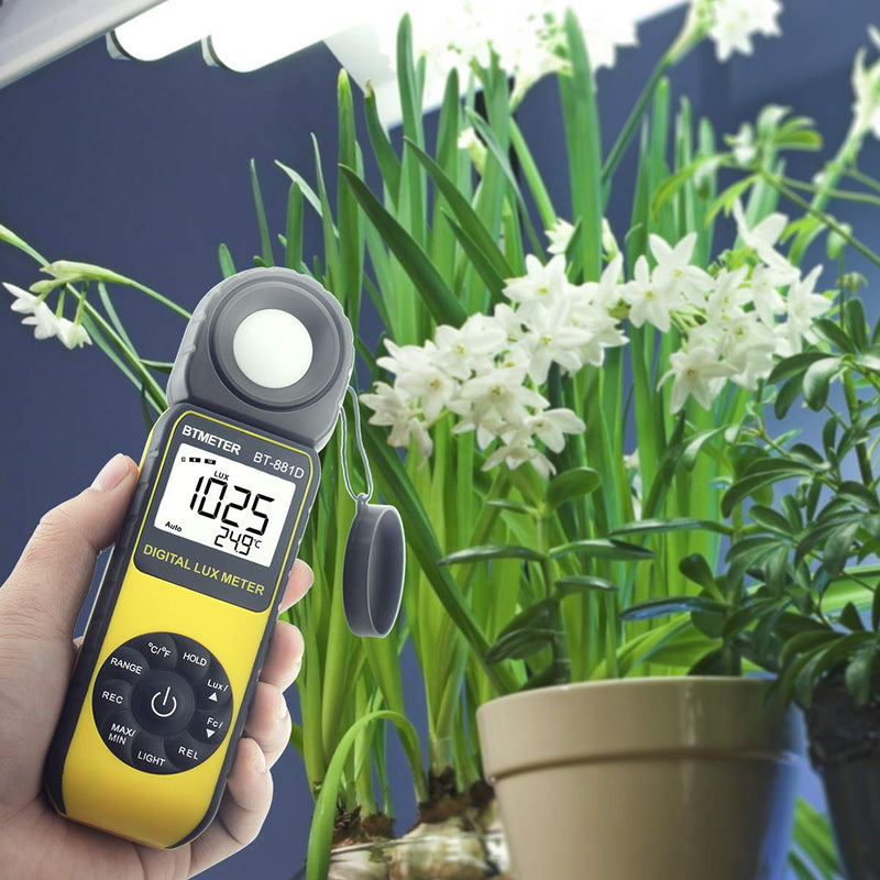 [AUSTRALIA] - BTMETER BT-881E Digital Illuminance/Light Meter, Measure Lights 0.01~300,000 Lux (0.01~30,000 FC) Foot Candles, Par Meter Luxmeter for Plants Aquarium Light Tester BT-881E (0.01~300,000 Lux) 