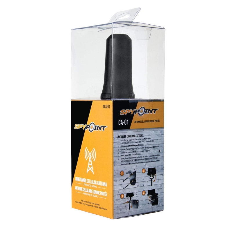 SPYPOINT Trail Camera Antenna - CA-01 Long-Range Cellular External Signal Game Camera Antenna Booster| Ultra Strong Signal Strength with 15 Foot Cable Mounting Bracket for Any Cellular Trail Camera