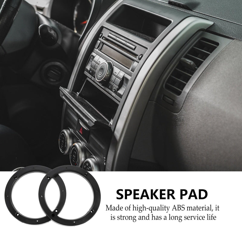 Mobestech 2 Pairs Car Speaker Spacer Adapter Sturdy Speaker Mount Bracket Ring Useful Speaker Adapter Auto Speaker Ring for Car (6.5 Inch) 17.5X17.5cm
