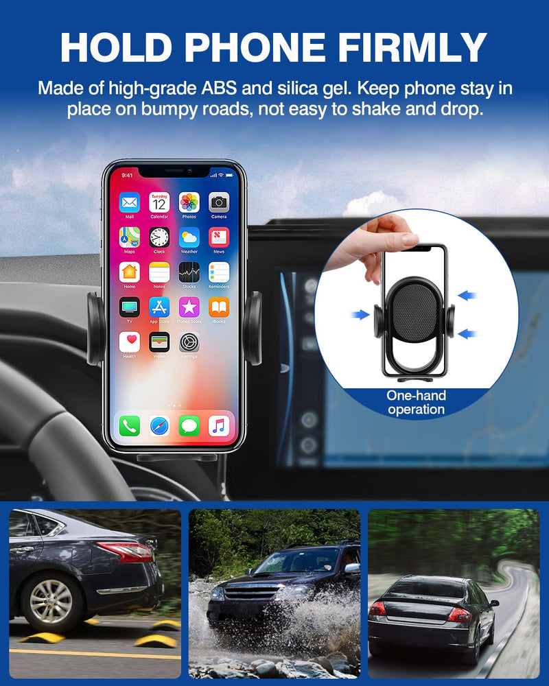Autorder Car Phone Holder for Toyota Venza 2021 2022 2023 2024 Accessories Phone Mount 12.3" Screen Cell Phone Automobile Cradles 360 Degree Rotation (Not fit Screen with Automatic Light Sensor) Toyota Venza 2021-2024 with 12.3''
