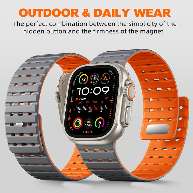 Bandletic FKM Band and Magnetic Strap Compatible with Apple Watch
