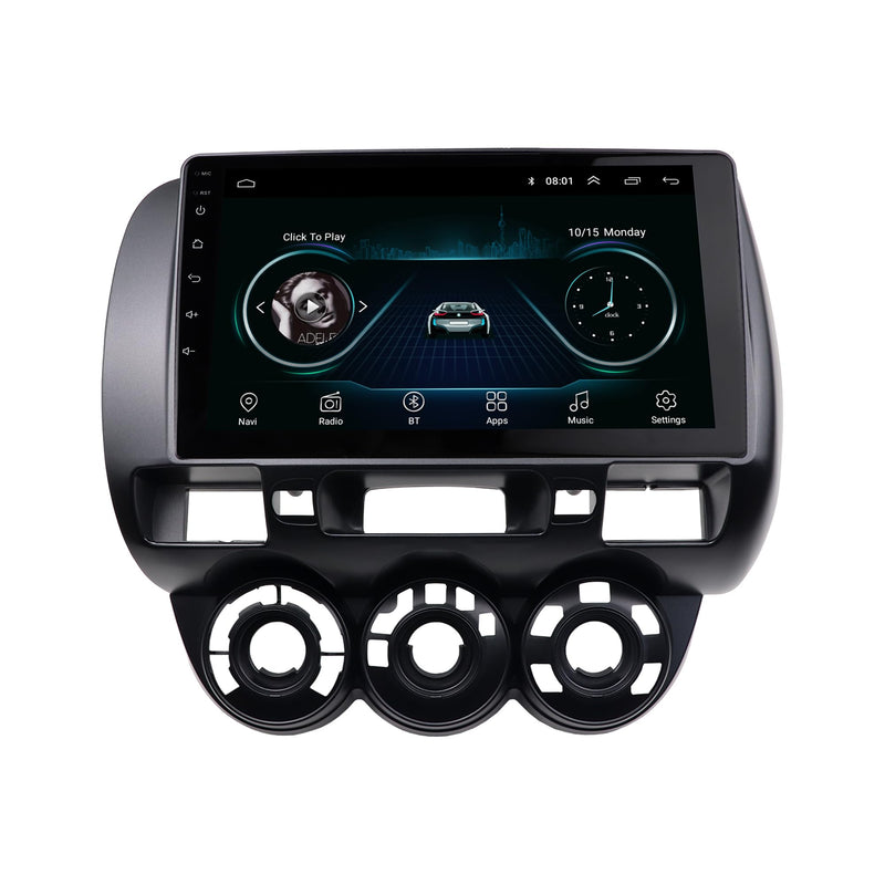 Stereo Bezel for Honda Fit 2007-2008 (American Version) Dash Installation Mount Trim Kit Fits 9" and Double Din Radio with Wiring Harness