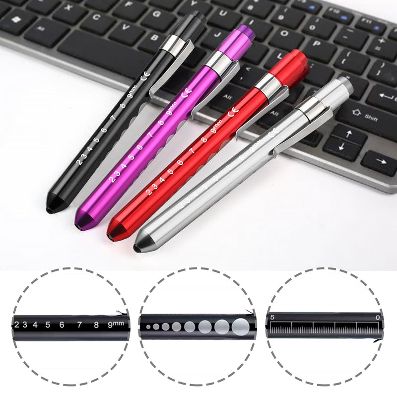 Diagnostic Light, Pack of 10 Pupil Lights, Medical Penlight, LED Pen Lamp with Pocket Clip, Medical Lamp for Nurses, Doctors, Students, Reusable