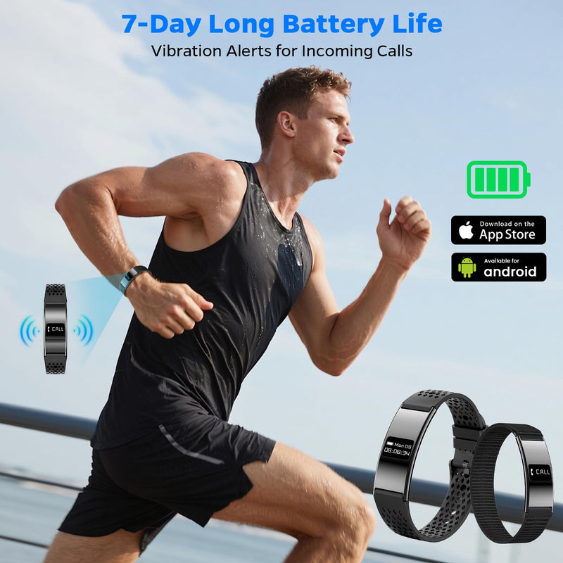 Smart Fitness Tracker Bracelet for Women & Men with Sleep Monitoring | 24/7 Heart Rate & Blood Oxygen Monitor, Activity Tracker with 7-Day Battery, Step Counter, Fitness Watch for Android & iPhone