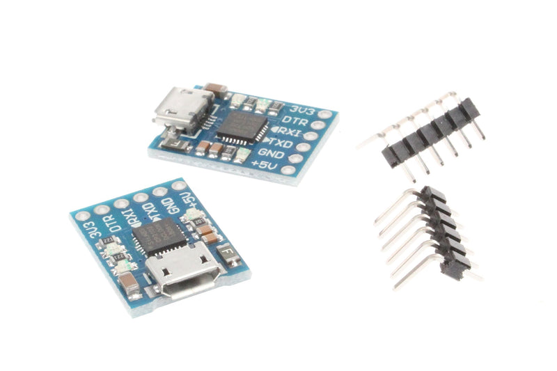 NOYITO CP2102 Micro USB to TTL Serial Module UART 6 Pin Serial Converter STC Downloader (Pack of 2)