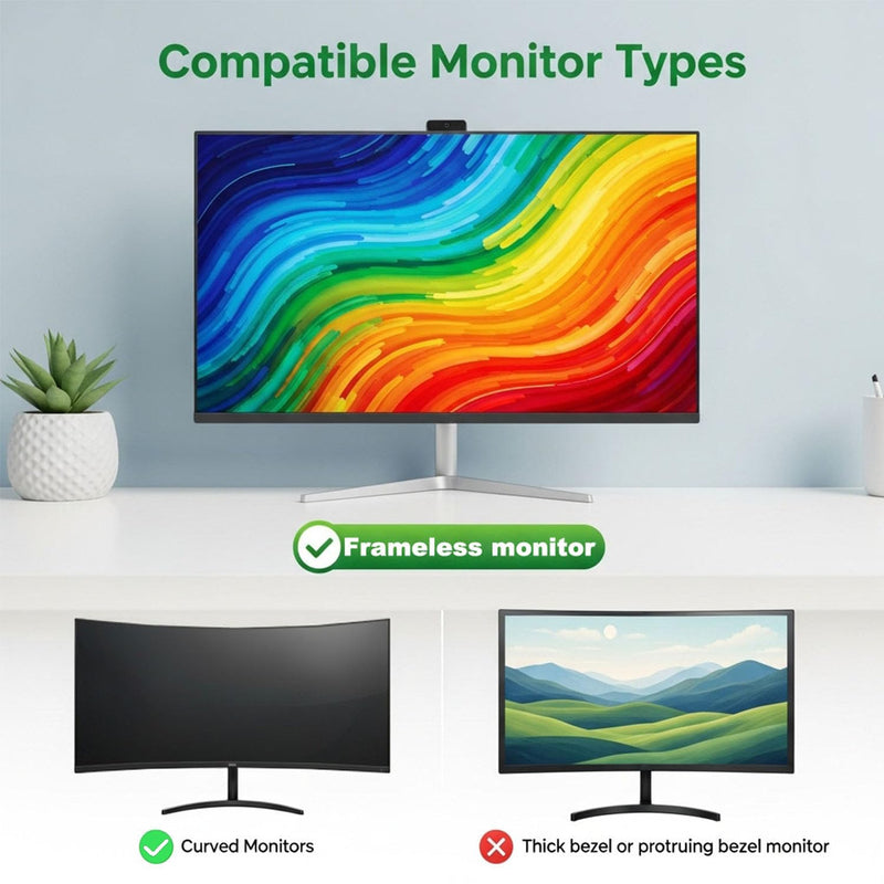 [2-Pack] 20 Inch Reusable Nano Bezel Anti-Glare Computer Privacy Screen | for Monitor, 16:9 Aspect Ratio, Residue-Free Removable Anti-Spy Filter, Eye Protection Anti-Blue Light Desktop Shield 20 Inch(Diagonal)-16:9 Aspect Ratio