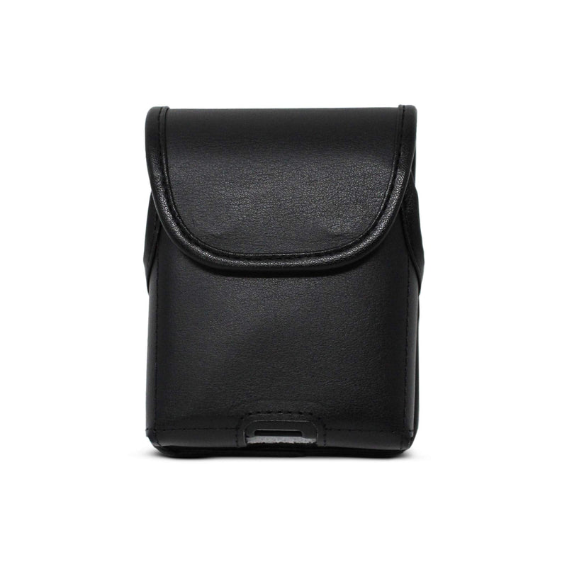 Turtleback Holster Designed for Motorola Razr (2020) 5G (2019) Vertical Belt Case Black Leather Pouch with Executive Belt Clip, Black Leather / Flush Clip Vert