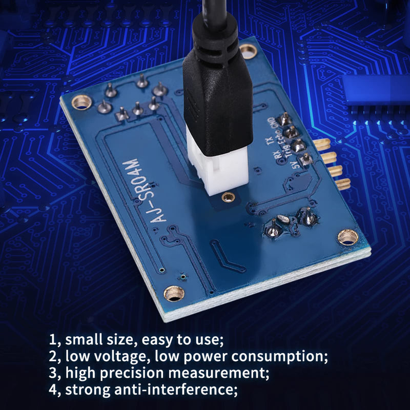 5 V Ultrasonic Wave Distance Measuring Board Distance Module with Waterproof Sensor for Horizontal Distance Measurement