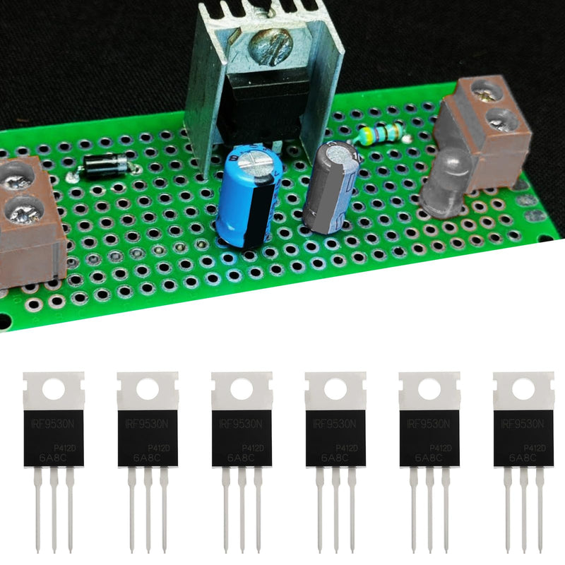 ECSiNG 20pcs TO220AB IRF9530N Transistor 100V 12A 88W for Analog and Digital Circuits