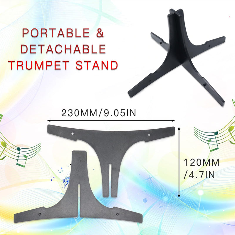 Portable & Detachable Trumpet Stand - Versatile Tripod Holder Stand for Trumpet, Cornet & Other Brass Instruments - Compact & Reliable for Musicians on the Go