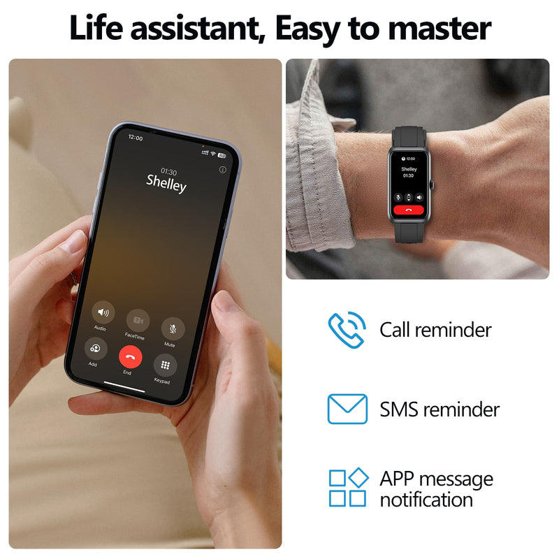 Smart Watches for Men Women, Waterproof Fitness Tracker，ouchscreen Smartwatch for Android & iPhone, 150+ Sports Modes, Heart Rate/SpO2/Stress/Sleep Monitor