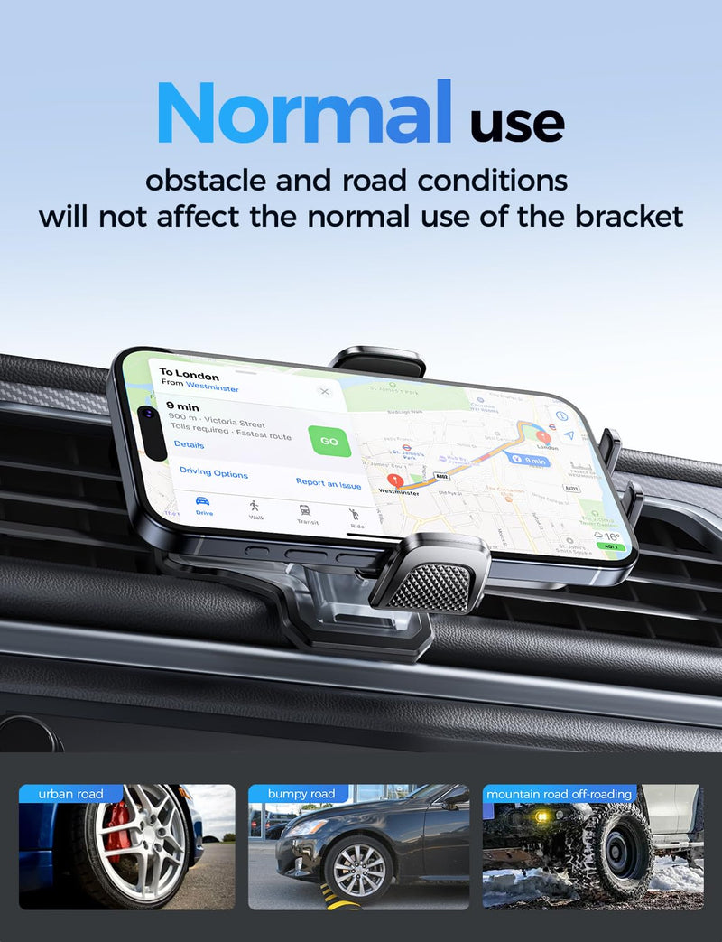 Car Phone Holder for Toyota Rav4 2013-2018 Accessories,Ultra-Stable Clip with Anti-Shake,360° Rotation Smart Phone Mount Toyota Rav4 2013-2018 Standard