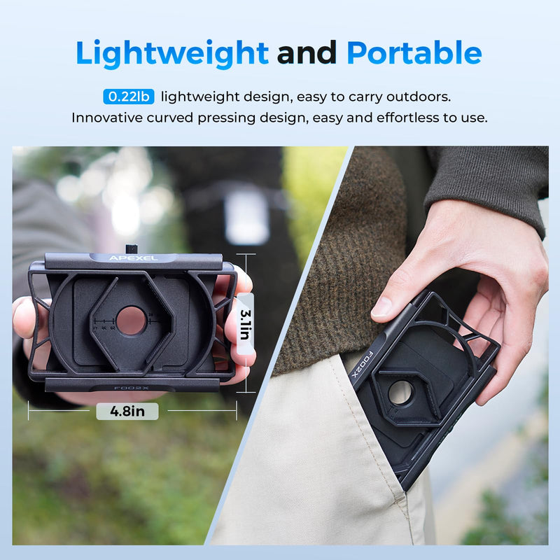 [AUSTRALIA] - Upgraded Telescope Phone Adapter, Rotatable 360° Binocular Photo Adapter for Android & iPhone,Smartphone Holder Mount for Telescope,Monocular,Binocular,Spotting Scope,Microscope with Bluetooth Shutter Black 