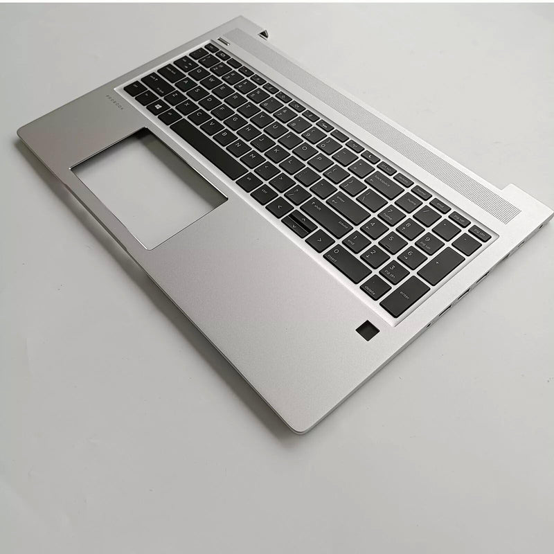 New Replacement for HP ProBook 450 G6 450 G7 Laptop Upper Case Palmrest Backlit Keyboard Assembly Part L45090-001 4BX8KTATP00 Silver