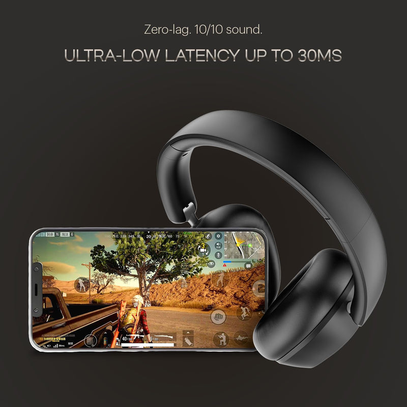 Noise Max 5 Active NoiseCancelling Wireless Headphones, 80Hr Playtime, High Fidelity Acoustics, Light & Foldable, Adaptive ANC, Low Latency, 1 Year Warranty, Perfect for Gaming & Music (Carbon Black) Carbon Black