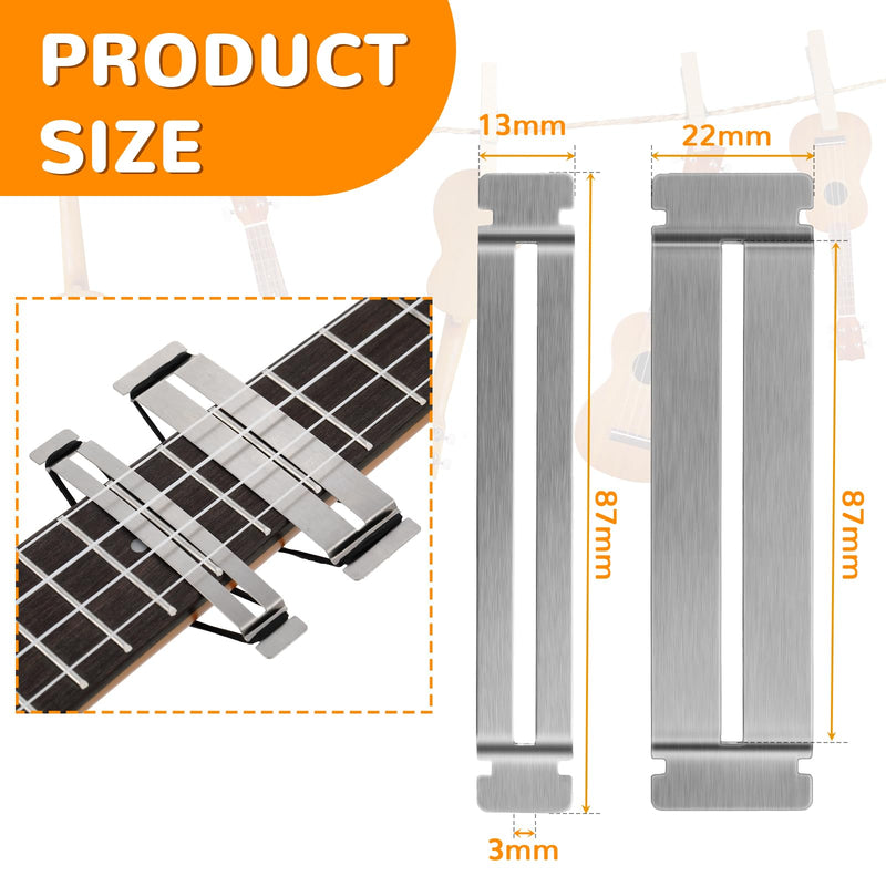 [AUSTRALIA] - Boao 3 Sets Guitar Fret Protector Fingerboard Guards Stainless Steel Fretboard Protector Bass Guitar Fret Guards for Dressing and Polishing Frets Guitar Tool Luthier Tool Fret Polishing Kit 