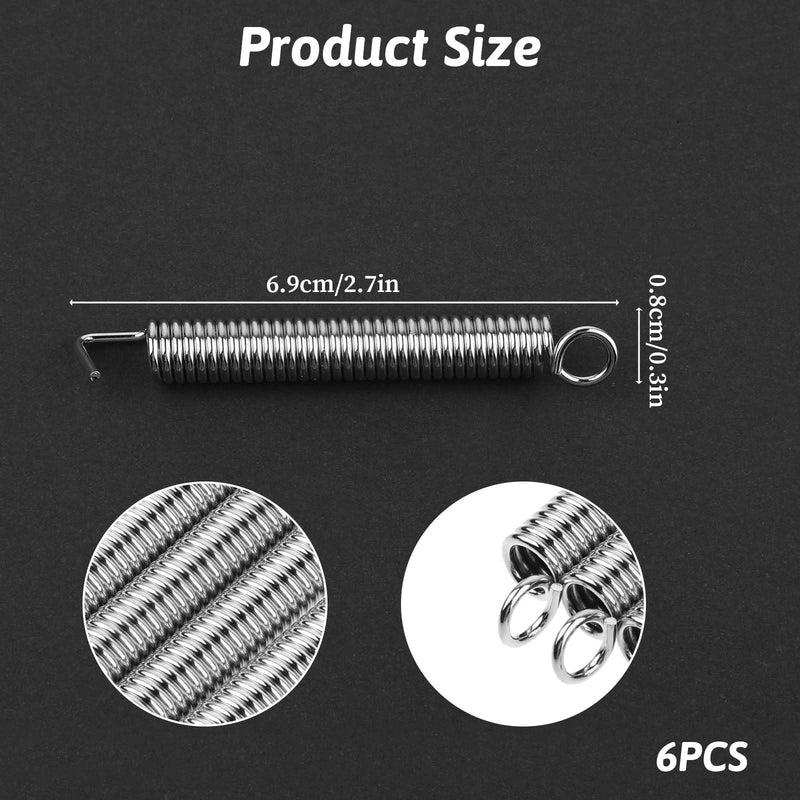 6 Pcs American Series Stratocaster Tremolo Arm Tension Springs Tremolo Arm Tension Springs Vintage Tremolo Tension Springs Electric Guitar Bridge Noiseless Tremolo Springs Guitar Parts Electric