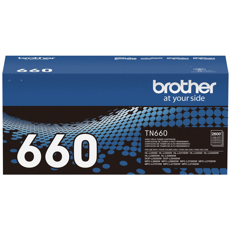 Brother Genuine High Yield Toner Cartridge, TN660, Replacement Black Toner, Page Yield Up To 2,600 Pages, Amazon Dash Replenishment Cartridge,1 Pack 1 Pack TN660 Black Toner Standard Packaging