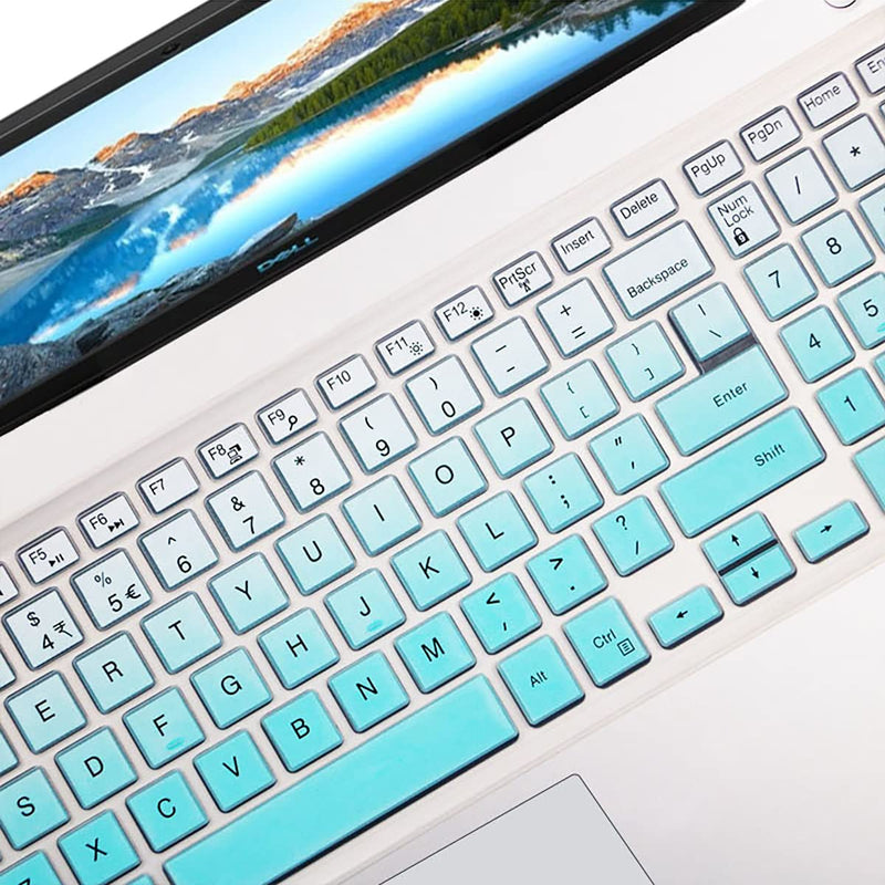 Keyboard Cover fit Dell Inspiron 15 3000 5000 Series /Dell G3 15 17 Series/ Dell Inspiron G7 7786 7790 /Dell Inspiron 3583 3593 3558 3580 5570 5558 5559 7559 7567 Accessories Keyboard Cover-MintGreen MintGreen