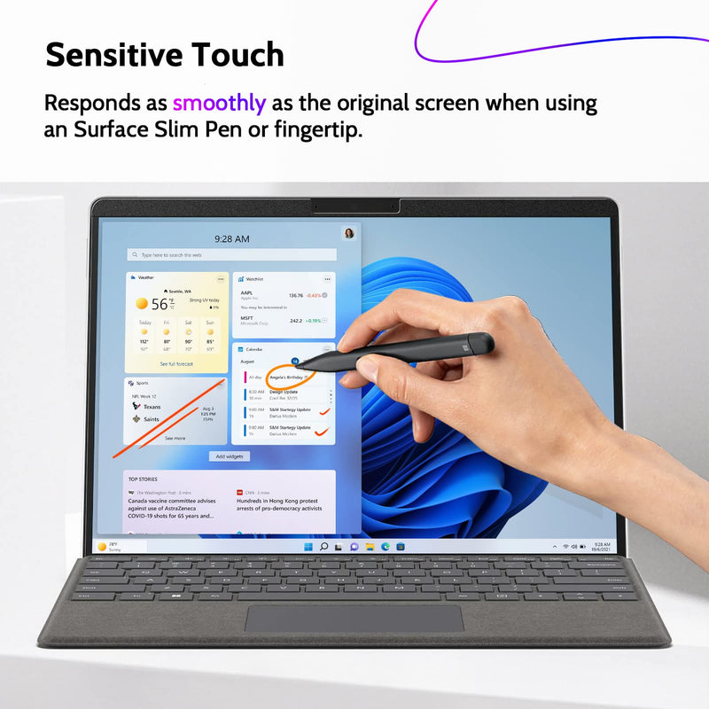 12.3 Inch Magnetic Privacy Screen Compatible With Surface Pro 7+/7/6/5/4/3, Removable Anti Blue Light Glare Filter, Black Security Private Apy Block Protector magnetic privacy filter for surface surface pro 7+/7/6/5/4/3 -12.3inch