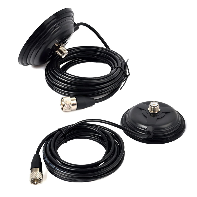 [AUSTRALIA] - HYS TC-110M CB/VHF/UHF/HF Ham Radio Antenna Magnet Mount SO-239 Connection Style W/5M(16.4ft) RG58 Coaxial Cable PL-259 Plug 