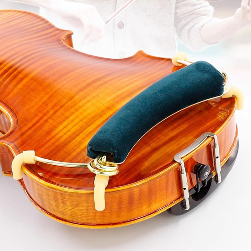 Violin Shoulder Rest - Violin Metal Shoulder Pad, Adjustable Soft Thickened Sponge Support Shoulder Brace - Enhanced Comfort, for Violin 4/4&3/4