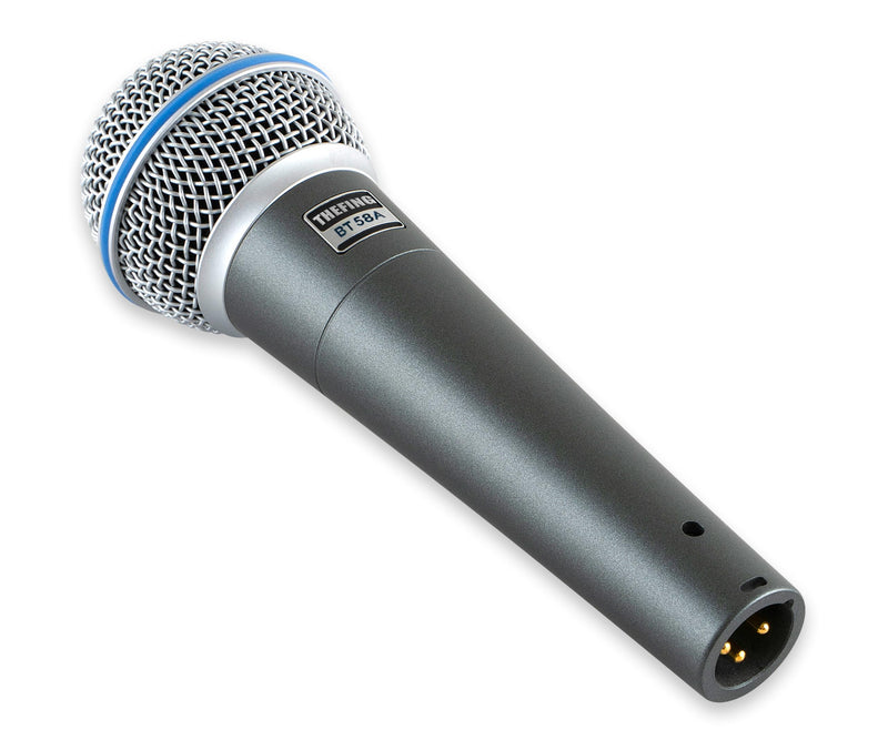 BT 58A Wired Dynamic Supercardioid Vocal Microphone,Includes 16ft XLR Audio Cable and Stand Adapter,for Stage Singing,Studio,Mixer,Speakerand Karaoke,Handheld Mic