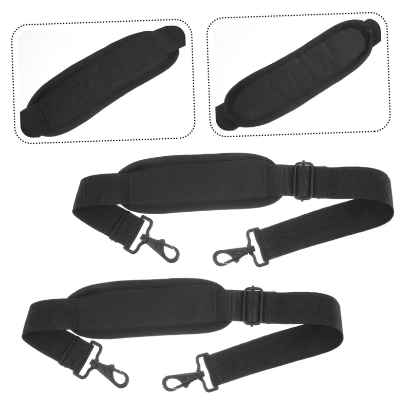 [AUSTRALIA] - Shoulder Strap 2pcs Violin Case Shoulder Strap Canvas Black Shoulder Straps Padded Shoulder Bags Postman Shoulder Strap Backpack Straps Replacement Shoulder Strap for Bag 