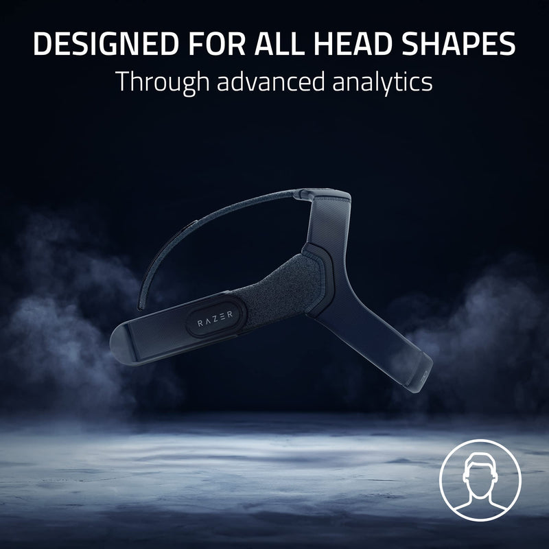 Razer Adjustable VR Head Strap System for Meta Quest 2: Designed for All Head Shapes - High-Performance Nylon Material - Soft, Adjustable Straps - Optimized Weight Distribution - Ergonomic Design | Designed for All Head Shapes, Soft, High-Performance N...
