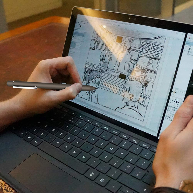 Pen for Microsoft Surface Pro 8 – Newest Version Work with Microsoft Surface Pro 7 (Intel Core i7, 16GB RAM, 512GB) and Surface Pro 6th Gen Surface Go 3 (Grey) Grey