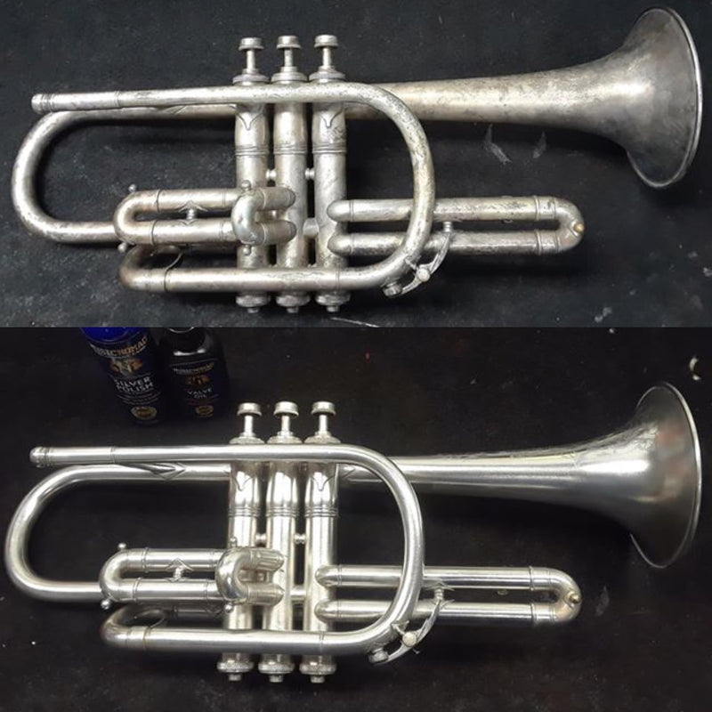 [AUSTRALIA] - MusicNomad Silver Polish & Cloth Kit for Silver & Silver-Plated Instruments – Trumpet, Trombone, Flute (MN741) 