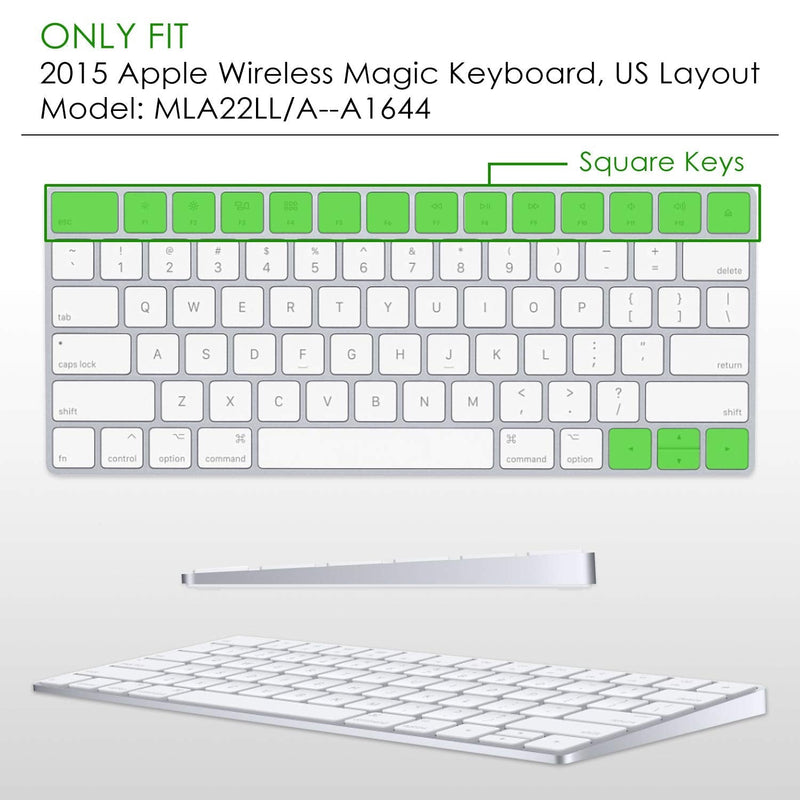 Allinside Ombre Pink Cover for Apple Magic Keyboard (MLA22LL/A) with US Layout Magic Keyboard (MLA22LL/A A1644) 06 Ombre Pink