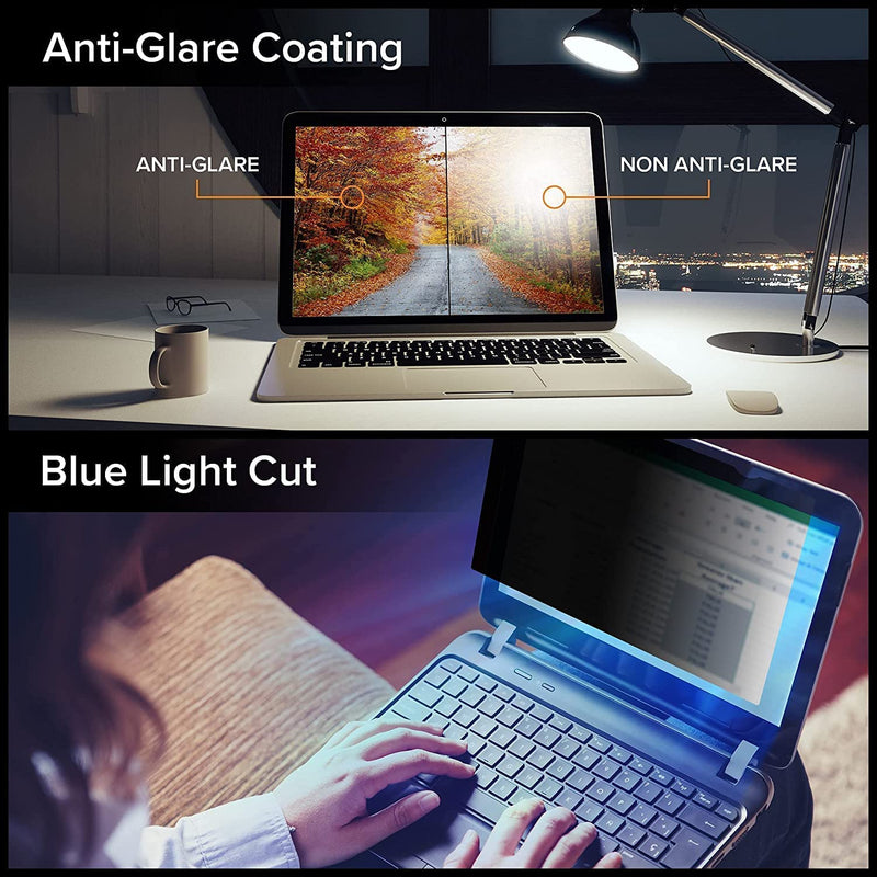 Laptop Privacy Screen 14 Inch,PYS Privacy Screen Protector for 14In Laptop 16:9 Aspect Ratio,Anti Glare/Blue Light/Scratch Compatible with Lenovo/HP Envy/Dell/Acer/Samsung/Asus/Toshiba laptop 14 inch Black