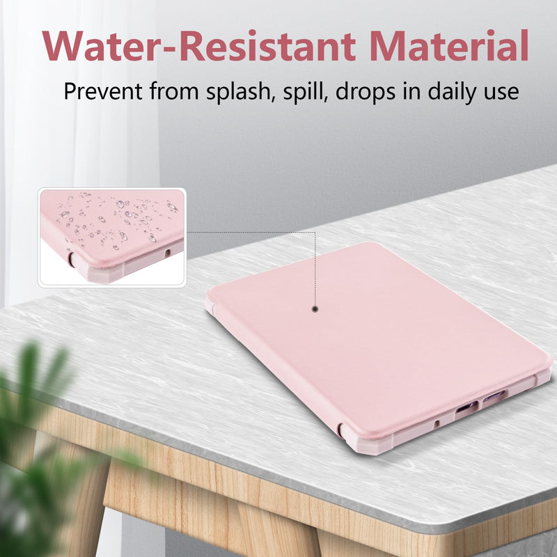TaIYanG Case for 6" All-New Kindle (11th Generation 2022 Release), Lightweight Slim Smart PU Leather Cover for 6 inch Kindle 2022 e-Reader (Not Fit Paperwhite 11th Gen 2021) Pink