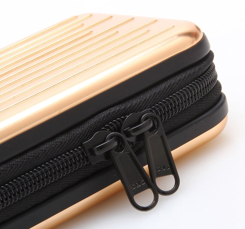 KAYOND Anti-Shock Silver Aluminium Carry Travel Protective Storage Case Bag for 2.5" Inch Portable External Hard Drive HDD USB 2.0/3.0 (Golden) Golden