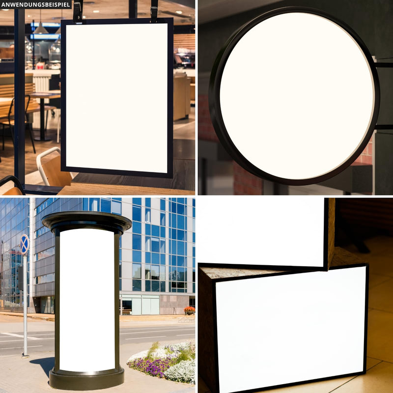 VIMLED 12 V LED Module for Edge Irradiation - 20 Pieces of 3 W / 240 lm in Warm White - IP67 Waterproof SMD LED Injection Modules as Backlight in Advertising Technology