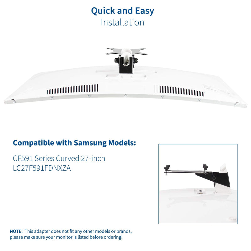 VIVO VESA Adapter Plate Bracket Designed for Samsung CF591 Series Monitors, Curved 27 inch LC27F591FDNXZA, MOUNT-SG02CF