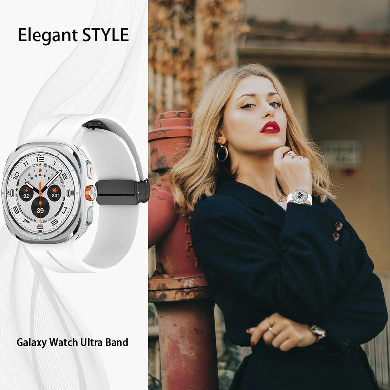 GOLDTOLUCK Compatible with Samsung Galaxy Watch 7 Band Ultra 47mm (2024) Men Women