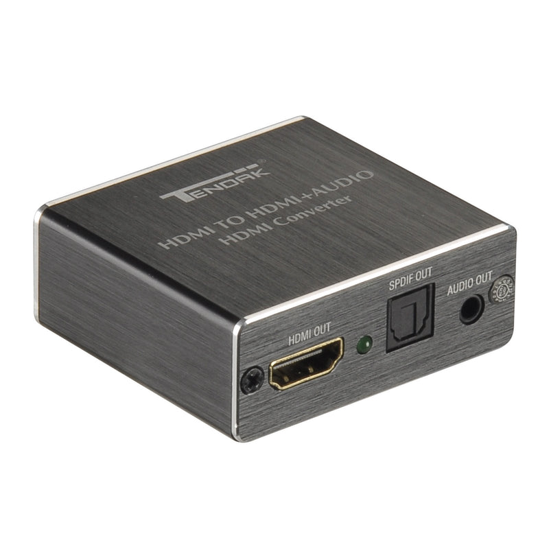 Tendak HDMI Audio Extractor, 4K 30Hz HDMI Audio Splitter to Optical TOSLINK SPDIF + 3.5mm Stereo Audio Adapter, Compatable for TV, PC, PS3/4/5, Blu-ray/DVD/HD Player