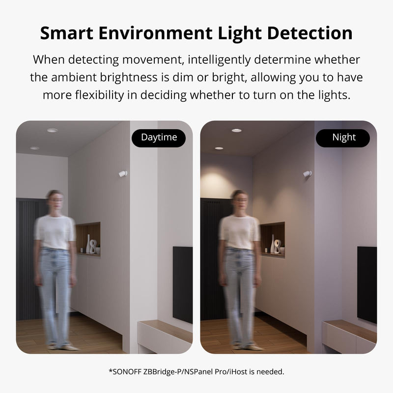 [AUSTRALIA] - SONOFF SNZB-03P Zigbee Motion Sensor, 3-Year Battery Life, for Alert System and Automations Wireless Motion Detector, SONOFF Zigbee Bridge Required, Batteries Included(2 Pack) 