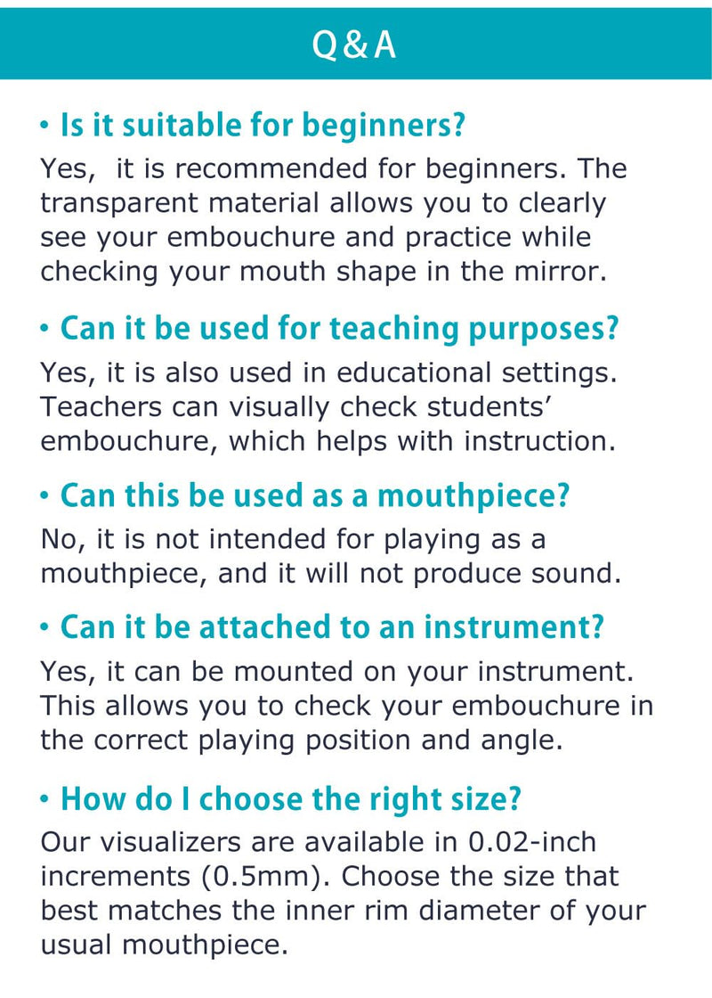 Trombone Embouchure Visualizer (Clear Design) – Mouthpiece Practice Tool – BRASS DESIGN [Rim Diameter: 1.14" / 29.0mm] 1.14" (29.0mm)