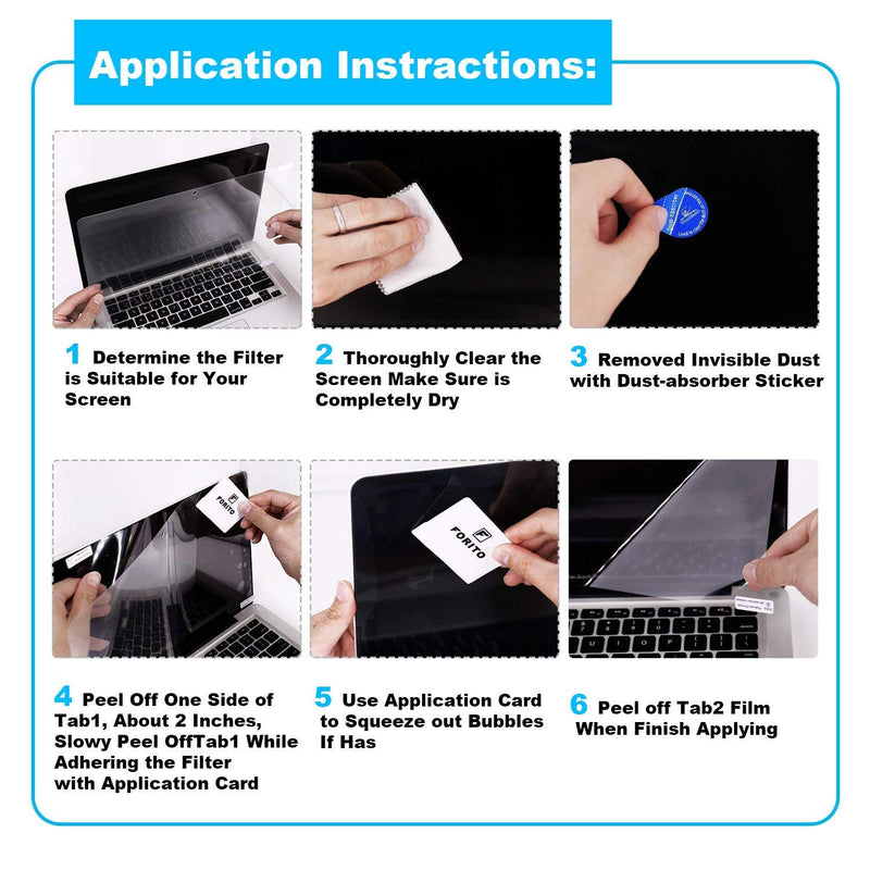 F FORITO 2-Pack 21.5 Inch Monitor Anti Glare Screen Protector for 21.5 Inch Desktop and All-in-One Computer with 16:9 Aspect Ratio Screen For 19-27" Desktop Monitor